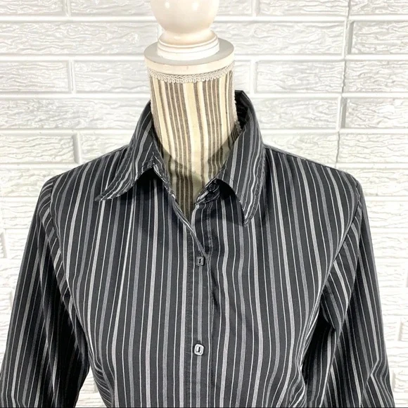 Envision Studio Black White Button Up Shirt - Picture 2 of 6